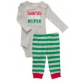 Adorable Santa's Little Helper 2 Piece Pant Set